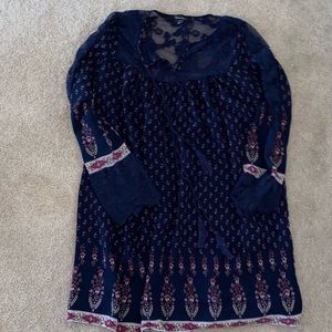 Boutique style dress- navy blue